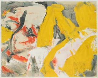 Willem de Kooning
(American/Dutch, 1904-1997)
The Man and the Big Blonde, 1982