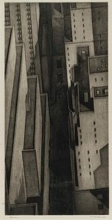 Armin Landeck
(American, 1905-1984)
Manhattan Canyon, 1934