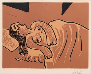 Pablo Picasso
(Spanish, 1881-1973)
Femme endormie, 1962