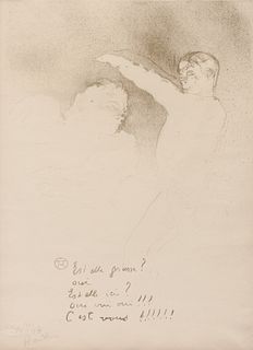 Henri de Toulouse-Lautrec
(French, 1864-1901)
Aux Varietes: Mademoiselle Lender et Brasseur, from L'Escaramouche, 1893