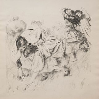Pierre-Auguste Renoir
(French, 1841-1919)
Enfants Jouant a la Balle, ca. 1900
