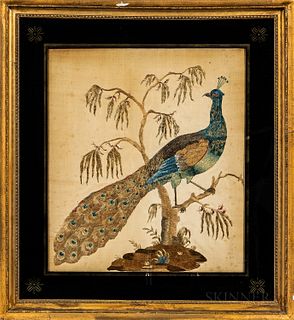 Two Needlepoint Pictures of Birds