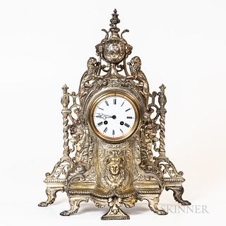 Japy Freres Gilt-brass Mantel Clock