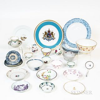 Group of English and Continental Porcelain Tableware