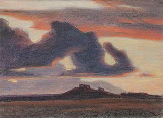 Ed Mell
(American, b. 1942)
Dark Clouds near Dilkon, 1984