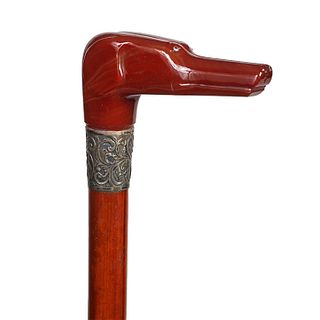 Red Agate Dog Cane