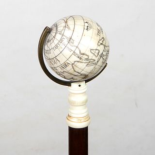 Bone Globe Cane