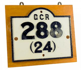 HISTORIC NOTTINGHAM.  GREAT CENTRAL RAILWAY, CAST IRON BRIDGE PLATE 288 (24)  FROM WEEKDAY CROSS