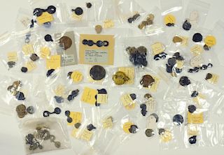 A COLLECTION OF ENGLISH MEDIEVAL-19TH CENTURY LEAD TEXTILE SEALS, MAINLY FOUND ON THE THAMES
