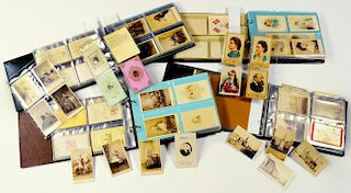 PHOTOGRAPHS. A COLLECTION OF VICTORIAN CARTES DE VISITE   including children and groups and
