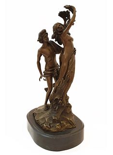After Bernini, Apollo & Daphne Bronze Figurine Group