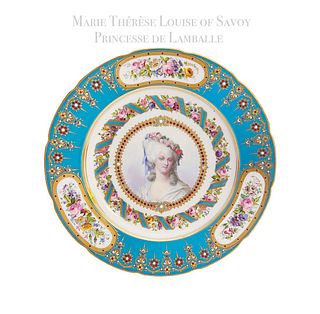 18th C Sevres Portrait of Marie Therese Louise of Savoy