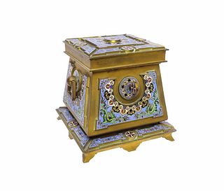 A French Gilt-Bronze & Cloisonne Enamel Casket / Box