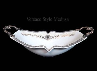 A Medusa Versace Style Porcelain Centerpiece
