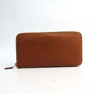 Hermes Azap Women's  Epsom Leather Long Wallet (bi-fold) Brown BF337011