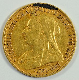 GOLD COIN.  SOVEREIGN 1896 M
