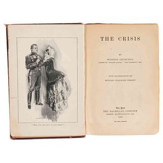 El Libro Más Vendido en Estados Unidos en 1901. Churchill, Winston. The Crisis. New York, 1901. 8 láms. 1a edición.