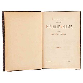 Rosa, Presb. Agustín de la. Estudio de la Filosofía y Riqueza de la Lengua Mexicana. Guadalajara, 1889.