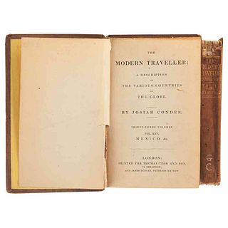 Conder, Josiah. The Modern Traveler. A Description, Geographical, Historical... London, 1830. 1 mapa y 6 láminas. Tomos I-II. Piezas: 2