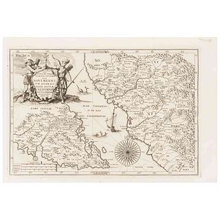 Scherer, Heinrich. Delineatio Nova et Vera Partis Australis Novi Mexici... Münich, ca. 1702. Mapa grabado, 24.3 x 36 cm.