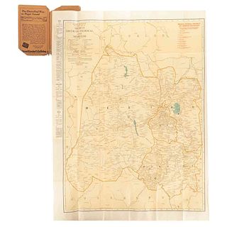 Rand McNally. México, Distrito Federal y Morelos. San Francisco, 1925. Mapa de bolsillo, plegado.