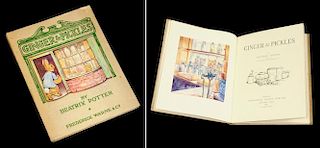 POTTER (BEATRIX) - GINGER & PICKLES FIRST EDITION, FIRST OR SECOND PRINTING, COLOUR ILLUSTRATIONS