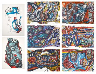 THE COMPLETE "HOLOCAUST" PORTFOLIO BY ERNST NEIZVESTNY (RUSSIAN 1925-2016)