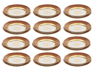 A RUSSIAN TWENTY-FOUR PIECE PORCELAIN FROM THE GURIEV DINNER SERVICE, IMPERIAL PORCELAIN FACTORY, ST. PETERSBURG, PERIOD OF ALEXANDER II (1855-1881)