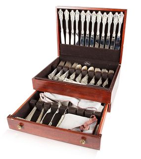 A 101-PIECE AMERICAN 'GRAND BAROQUE' SILVER SET, WALLACE STERLING, LATE 20TH CENTURY