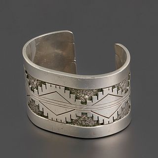 A Gibson Nez Silver Cuff Bracelet