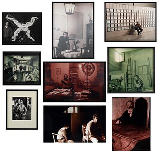 A GROUP OF NINE UNIQUE EDITION PHOTOGRAPHS OF RUSSIAN NONCONFORMIST ARTISTS BY ARTISTS