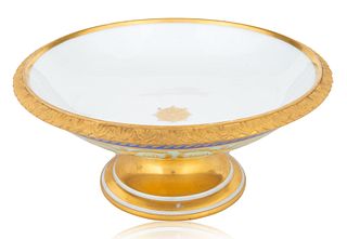 A RUSSIAN PORCELAIN CANDY BOWL, IMPERIAL PORCELAIN FACTORY, ST. PETERSBURG, PERIOD OF NICHOLAS II, 1900's