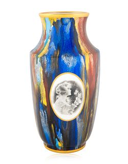 A FRENCH PORCELAIN PORTRAIT VASE AFTER JEAN BOYER, LIMOGES, EARLY 20TH CENTURY  