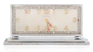 AN ART DECO DESK CLOCK, CONCORD WATCH CO. FOR MARSHALL FIELD & CO., 20TH CENTURY 