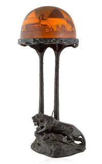 AN AUSTRIAN LAMP BY FRIEDRICH GORNIK (AUSTRIAN 1877-1943), EARLY 20TH CENTURY 