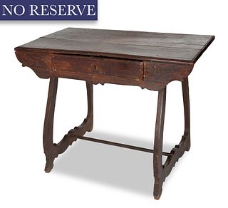 [ROERICH] A SPANISH WALNUT SIDE TABLE, 17TH CENTURY