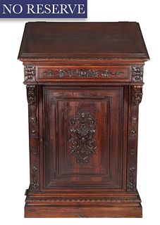 A FRENCH-RENAISSANCE MONUMENTAL CARVED-OAK CABINET, 19TH CENTURY 