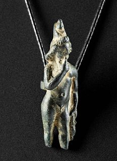 Romano-Egyptian Leaded Bronze Harpocrates Figure