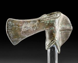 Fine Ancient Syrian Leaded-Bronze Axe Head
