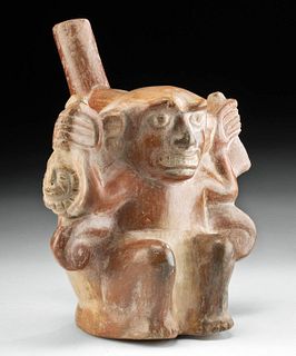 Moche Pottery Figural Vessel - Ai Apec