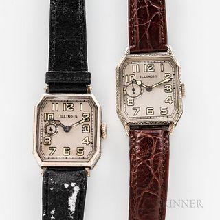Two Illinois "Canby" Wristwatches