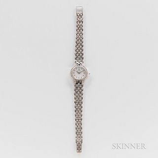 Cyma 14kt White Gold and Diamond Wristwatch and Bracelet