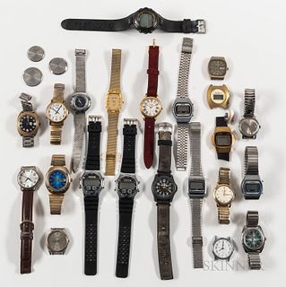 Collection of Vintage and Contemporary Men's Wristwatches