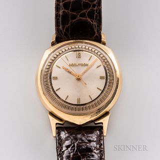 Bulova Asymmetrical 14kt Gold Accutron Wristwatch