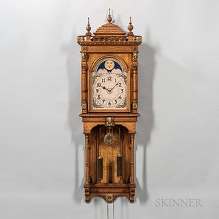 Oak Seth Thomas "Jupiter" Wall Clock