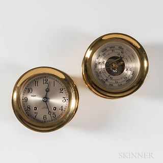 Chelsea Ship's Bell Clock and Barometer Set