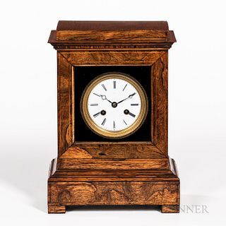 Rosewood Shelf Clock