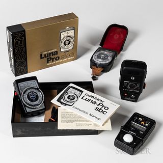Four Photographic Light Meters