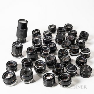 Group of Canon FD Lenses
