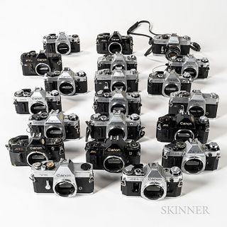 Group of 35mm Canon Camera Bodies